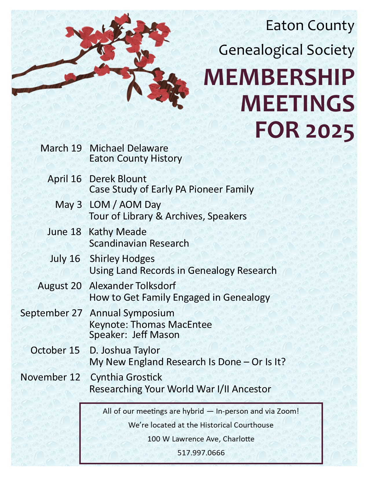 ECGS 2025 Speakers